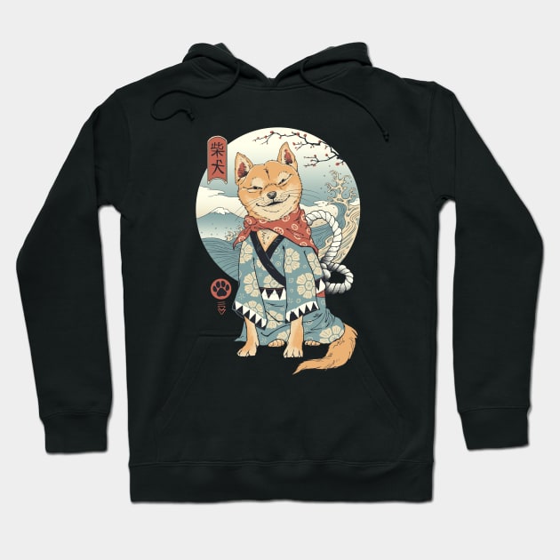 Shiba Inu Hoodie by Vincent Trinidad Art